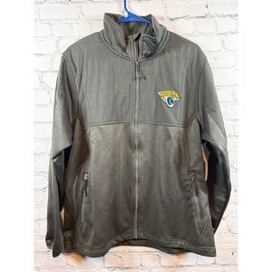 Jacksonville‎ Jaguars Full Zip Jacket NFL Football Padded Gray Mens Size M